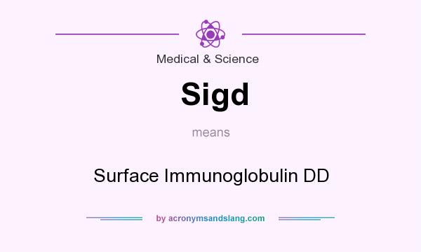 What does Sigd mean? It stands for Surface Immunoglobulin DD