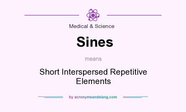 What does Sines mean? It stands for Short Interspersed Repetitive Elements