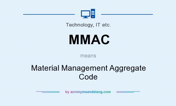 What does MMAC mean? It stands for Material Management Aggregate Code