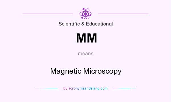 What does MM mean? It stands for Magnetic Microscopy