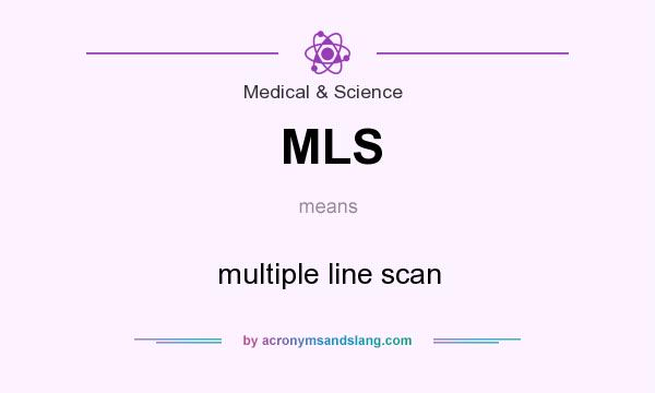 What does MLS mean? It stands for multiple line scan