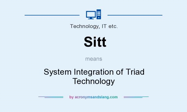 What does Sitt mean? It stands for System Integration of Triad Technology