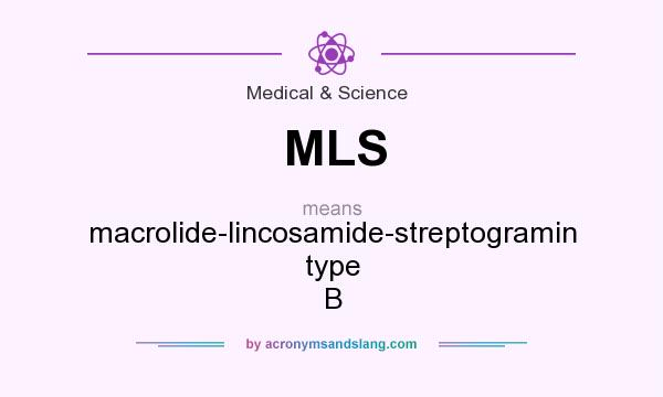 What does MLS mean? It stands for macrolide-lincosamide-streptogramin type B