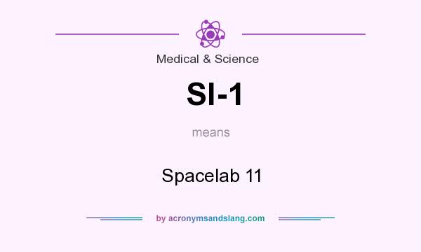 What does Sl-1 mean? It stands for Spacelab 11