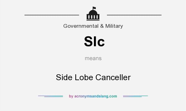 What does Slc mean? It stands for Side Lobe Canceller