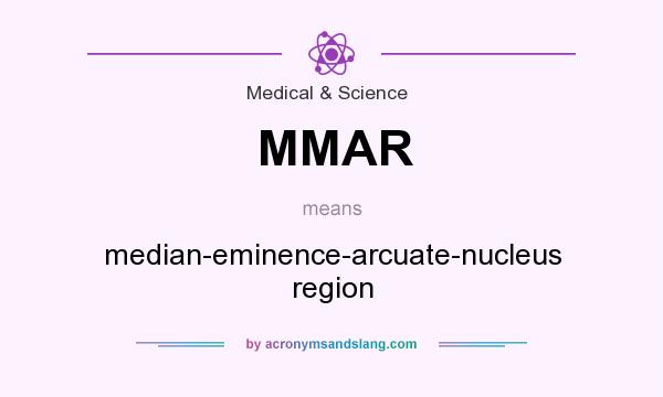 What does MMAR mean? It stands for median-eminence-arcuate-nucleus region