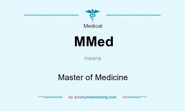 What does MMed mean? It stands for Master of Medicine