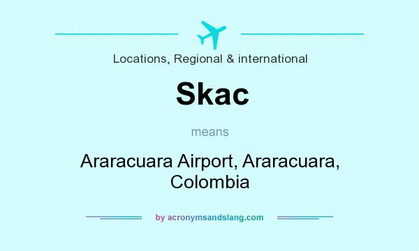 What does Skac mean? It stands for Araracuara Airport, Araracuara, Colombia