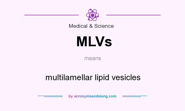 What does MLVs mean? It stands for multilamellar lipid vesicles