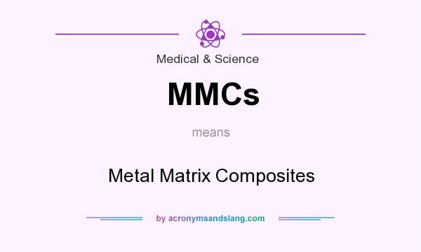 What does MMCs mean? It stands for Metal Matrix Composites