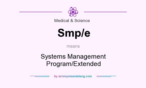 What does Smp/e mean? It stands for Systems Management Program/Extended