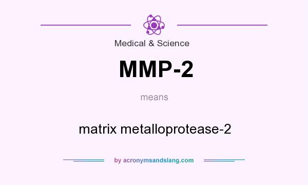 What does MMP-2 mean? It stands for matrix metalloprotease-2