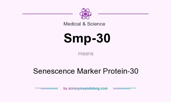 What does Smp-30 mean? It stands for Senescence Marker Protein-30