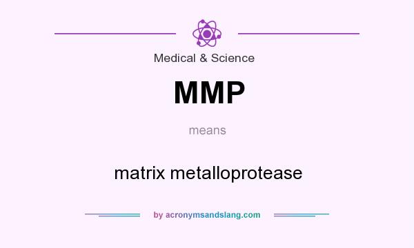 What does MMP mean? It stands for matrix metalloprotease