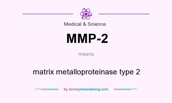 What does MMP-2 mean? It stands for matrix metalloproteinase type 2