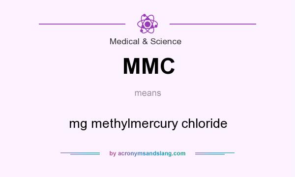 What does MMC mean? It stands for mg methylmercury chloride