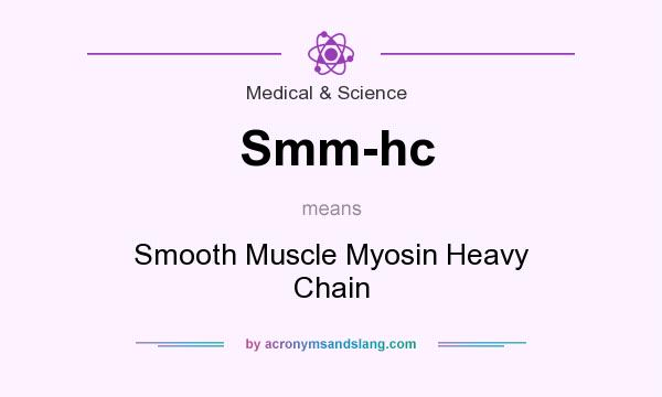 What does Smm-hc mean? It stands for Smooth Muscle Myosin Heavy Chain