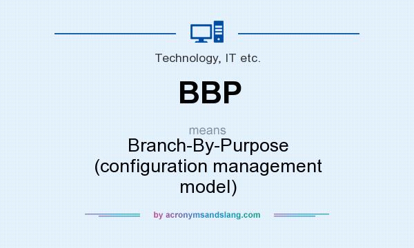 What does BBP mean? It stands for Branch-By-Purpose (configuration management model)