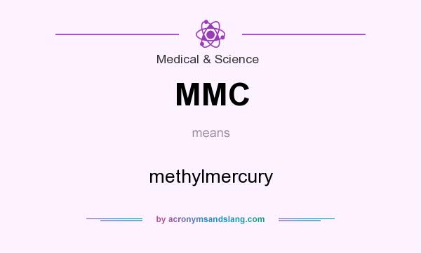 What does MMC mean? It stands for methylmercury