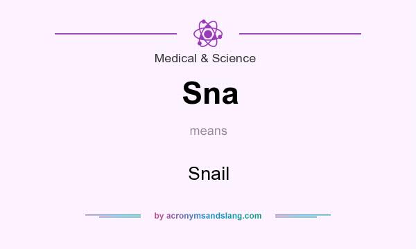 What does Sna mean? It stands for Snail