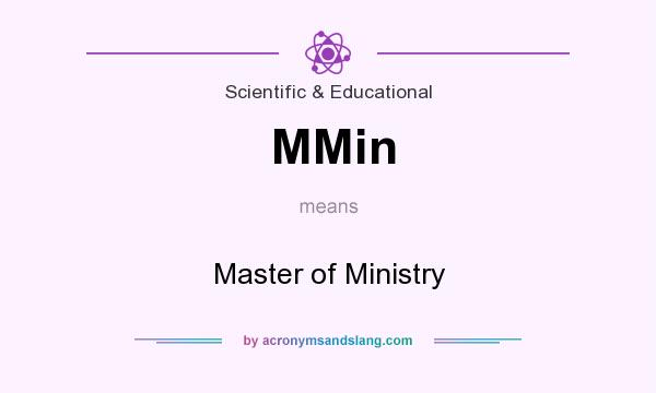 What does MMin mean? It stands for Master of Ministry