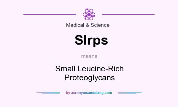 What does Slrps mean? It stands for Small Leucine-Rich Proteoglycans