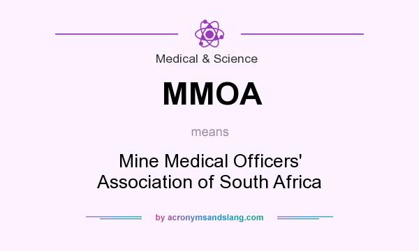 What does MMOA mean? It stands for Mine Medical Officers` Association of South Africa