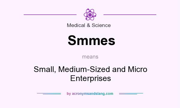 What does Smmes mean? It stands for Small, Medium-Sized and Micro Enterprises