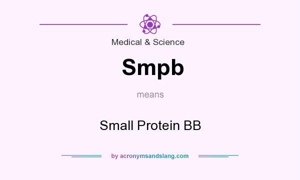What does Smpb mean? It stands for Small Protein BB