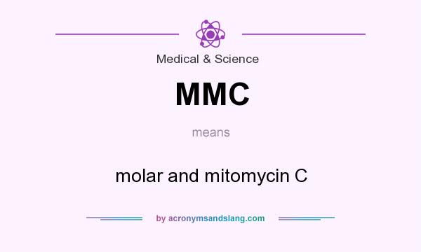 What does MMC mean? It stands for molar and mitomycin C