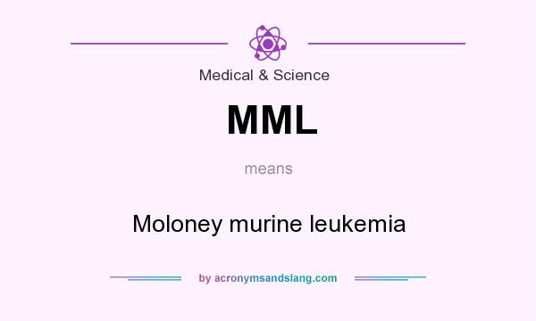 What does MML mean? It stands for Moloney murine leukemia