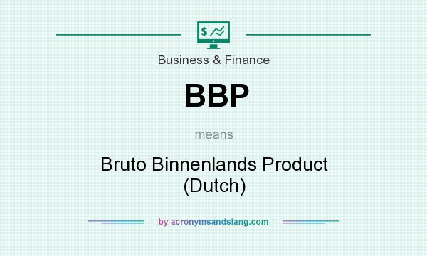 What does BBP mean? It stands for Bruto Binnenlands Product (Dutch)