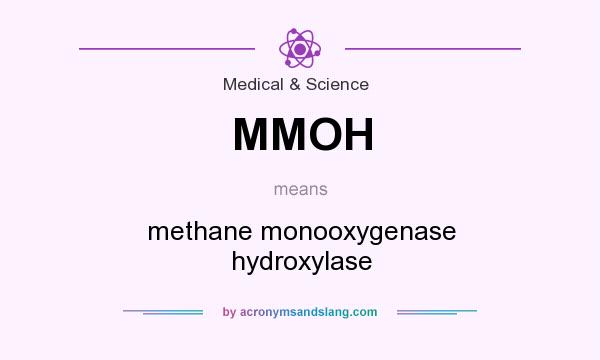 What does MMOH mean? It stands for methane monooxygenase hydroxylase