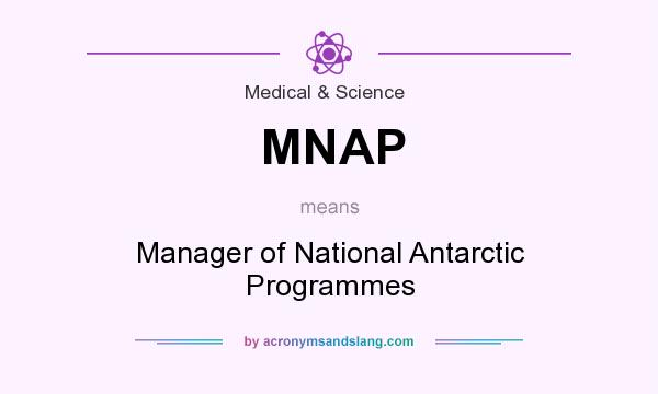 What does MNAP mean? It stands for Manager of National Antarctic Programmes