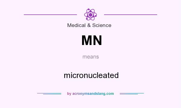 What does MN mean? It stands for micronucleated