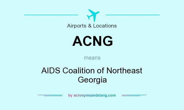 What does ACNG mean? It stands for AIDS Coalition of Northeast Georgia
