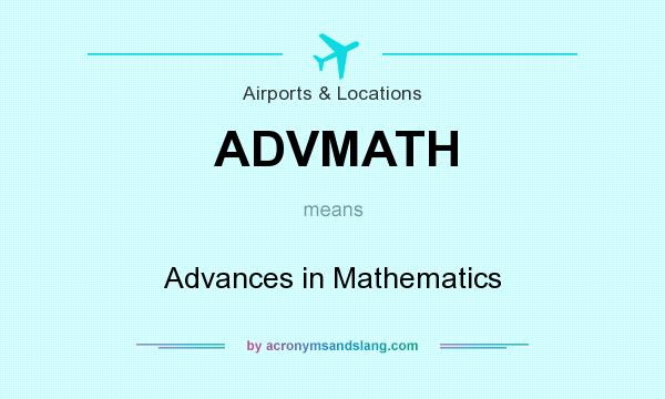 What does ADVMATH mean? It stands for Advances in Mathematics
