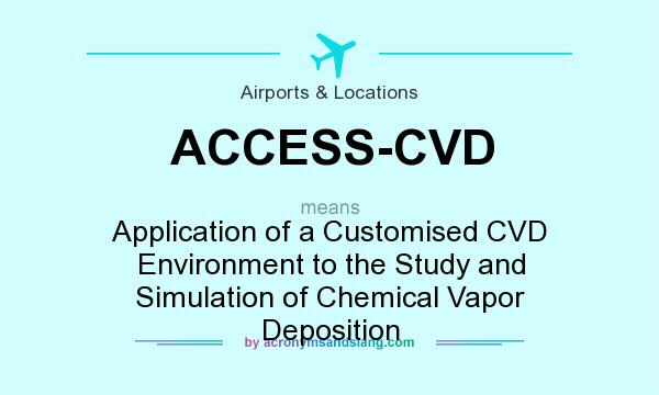 What does ACCESS-CVD mean? It stands for Application of a Customised CVD Environment to the Study and Simulation of Chemical Vapor Deposition
