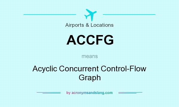 What does ACCFG mean? It stands for Acyclic Concurrent Control-Flow Graph