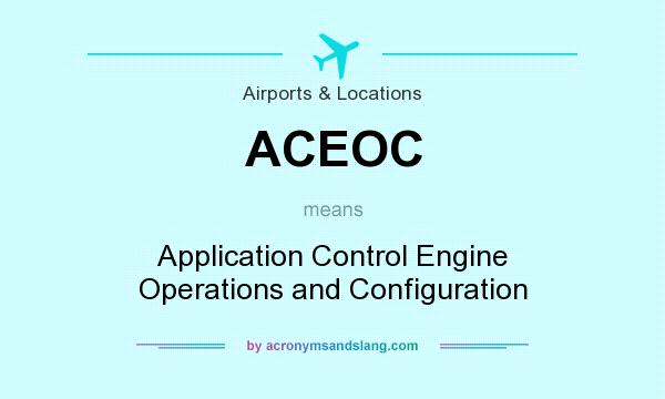 What does ACEOC mean? It stands for Application Control Engine Operations and Configuration