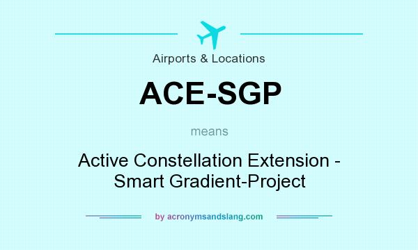 What does ACE-SGP mean? It stands for Active Constellation Extension - Smart Gradient-Project