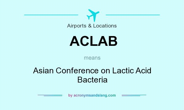 What does ACLAB mean? It stands for Asian Conference on Lactic Acid Bacteria