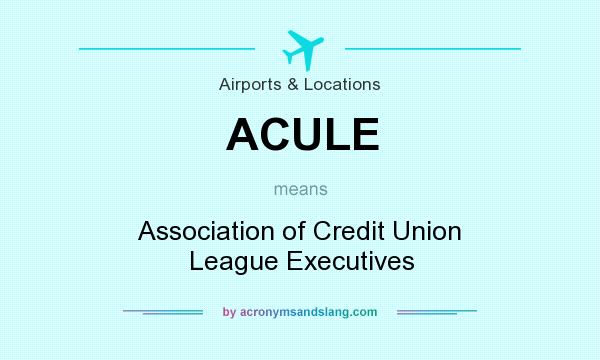 What does ACULE mean? It stands for Association of Credit Union League Executives
