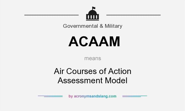 What does ACAAM mean? It stands for Air Courses of Action Assessment Model