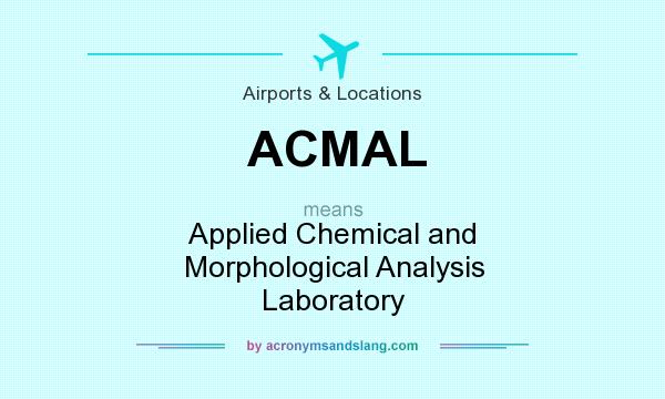What does ACMAL mean? It stands for Applied Chemical and Morphological Analysis Laboratory