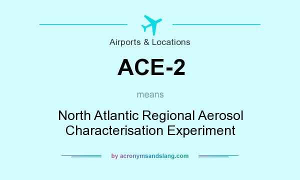 What does ACE-2 mean? It stands for North Atlantic Regional Aerosol Characterisation Experiment