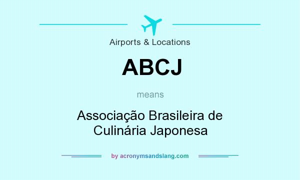 What does ABCJ mean? It stands for Associação Brasileira de Culinária Japonesa