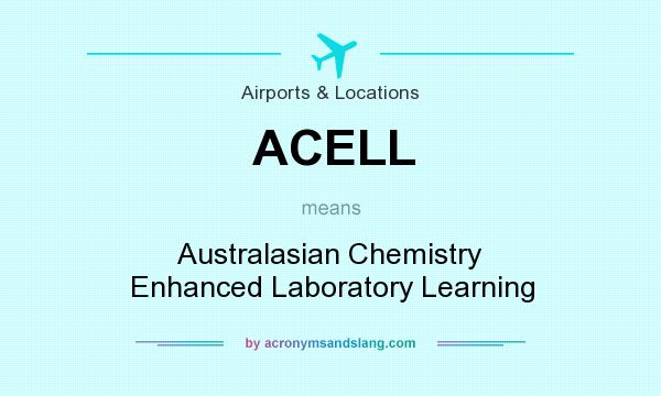 What does ACELL mean? It stands for Australasian Chemistry Enhanced Laboratory Learning
