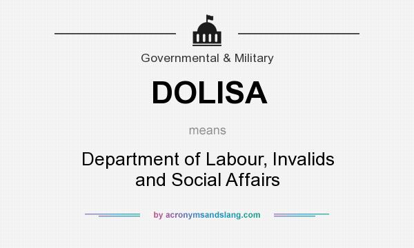 What does DOLISA mean? It stands for Department of Labour, Invalids and Social Affairs