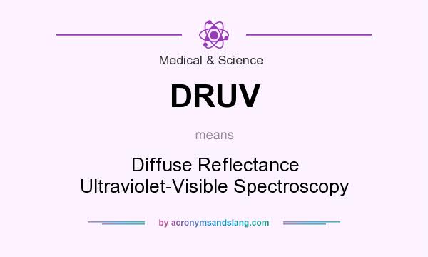 What does DRUV mean? It stands for Diffuse Reflectance Ultraviolet-Visible Spectroscopy